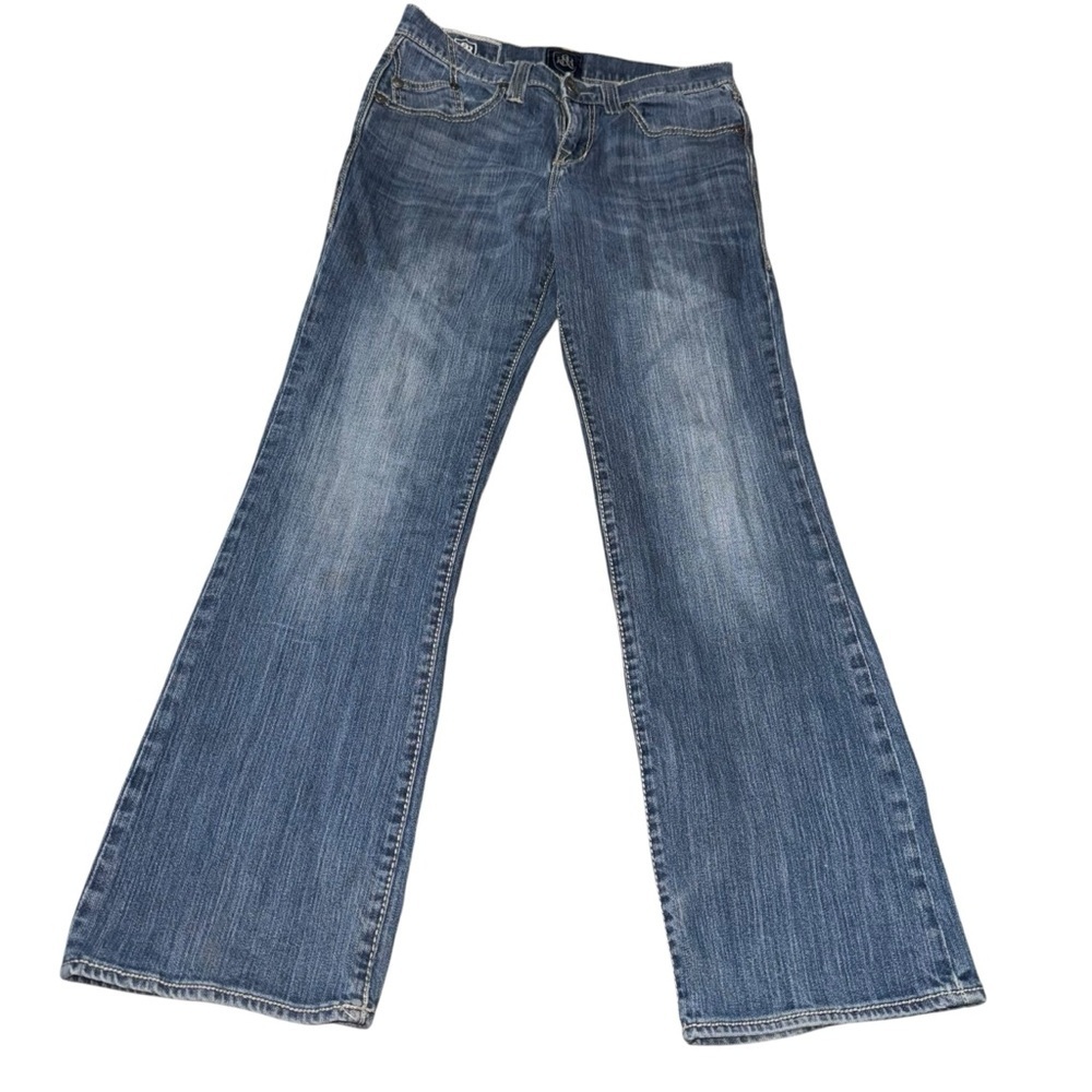 📌 Rock & Republic Rider Men’s 32x32 Bootcut Jeans Medium Wash Flap Pockets